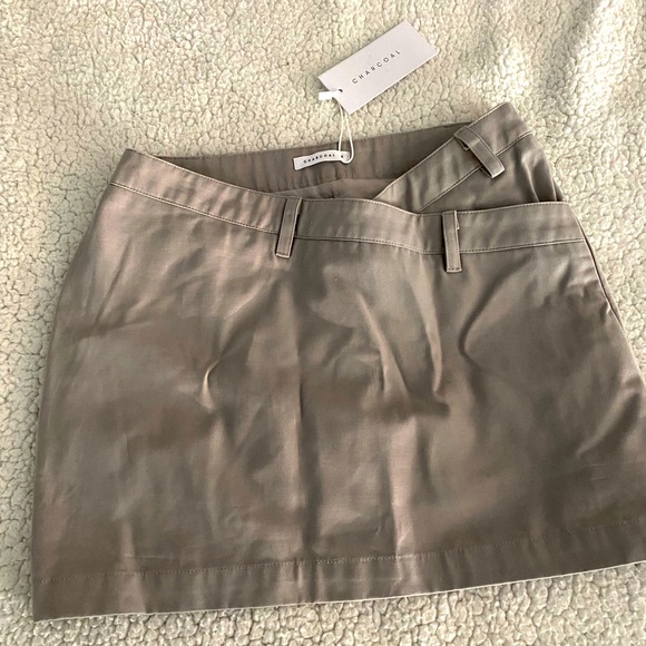 Charcoal brand Bronx Mini Skirt (Grey) - Picture 2 of 5